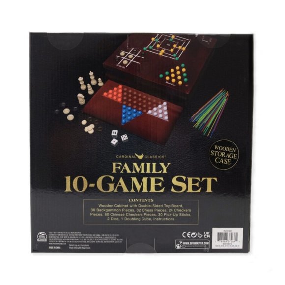 Family 10 Classic Game Set, for Families and Kids Ages 8 and up - Picture 2 of 2